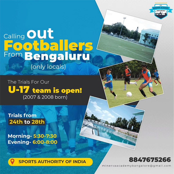 Read more about the article Minerva Academy Bangalore U17 Selection Trials