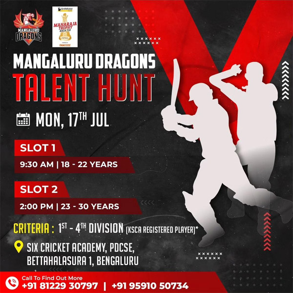 Read more about the article SIX Cricket Academy talent hunt camp, Bengaluru