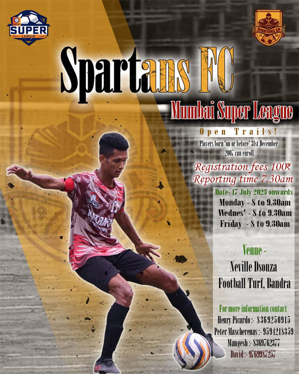 Read more about the article SPARTANS SA – Mumbai Super League Trials