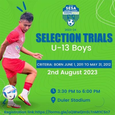 Read more about the article Sesa Football Academy U13 Scouting, Goa
