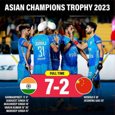 Read more about the article Asian Champions Trophy 2023 hockey: India 7-0  China