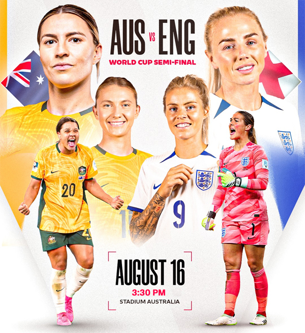 FIFA Women’s World Cup Semifinal: Australia Vs England; Live Streaming ...