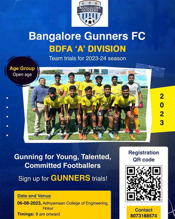 You are currently viewing Bangalore Gunners FC Senior Team Selection Trials