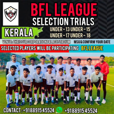 Read more about the article Blue Tigers FC BFL League Selection Trials, Thrissur