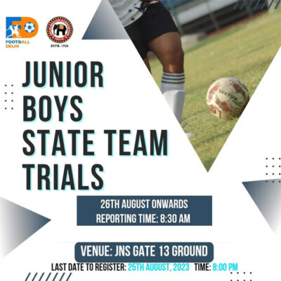 Read more about the article Delhi State Junior Boys Team Trials