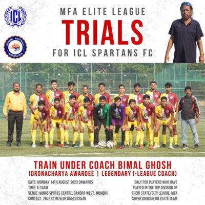 Read more about the article ICL Spartans FC MFA Elite League Trials, Mumbai