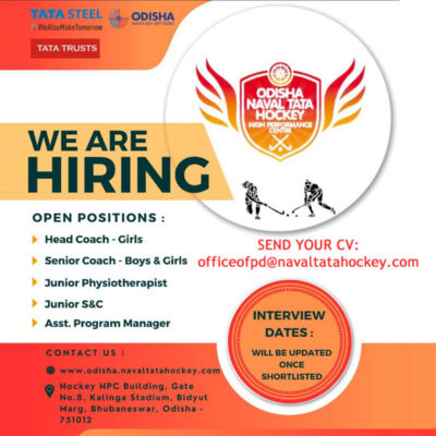 Read more about the article Odisha Naval Tata Hockey High Performance Centre are Hiring