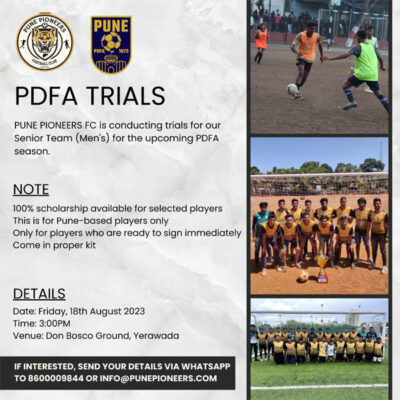 Read more about the article Pune Pioneers Senior Team Trials