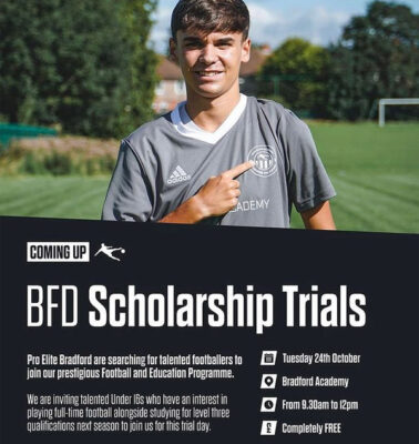 Read more about the article Bradford Academy U16 Scholarship Trials, United Kingdom