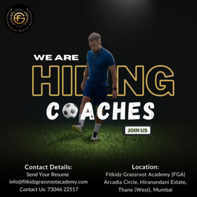 Read more about the article FITKIDZ Grassroot Academy Hiring Football Coaches, Mumbai