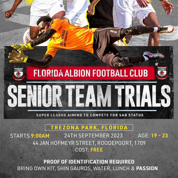 You are currently viewing Florida Albion FC Selection Trials, South Africa