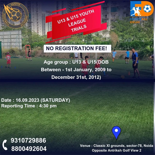 Read more about the article Ignite Football Academy Trials, Noida