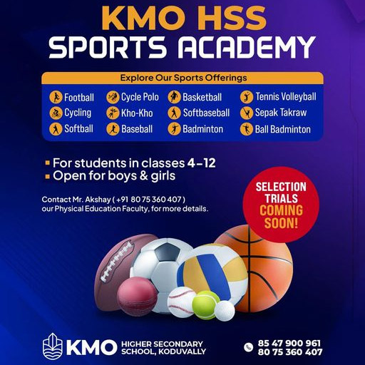 Read more about the article KMO Higher Secondary School Sports Trials, Kerala
