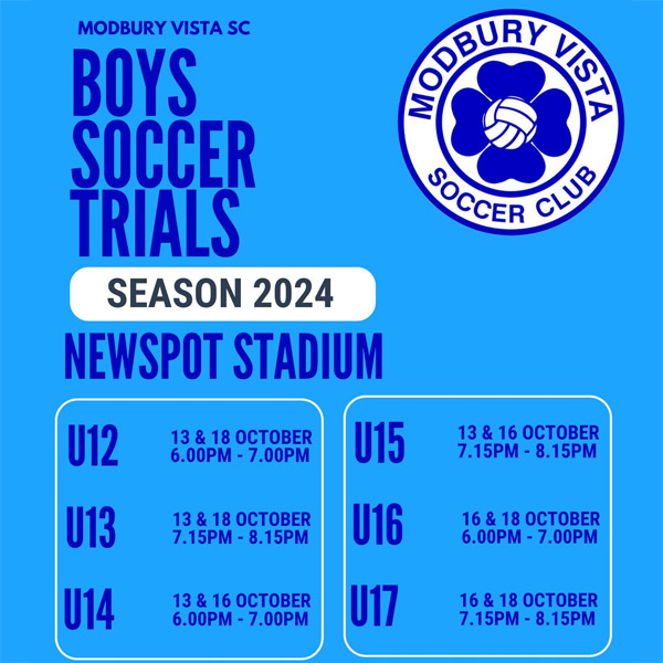 Read more about the article Modbury Vista SC Trials, Australia