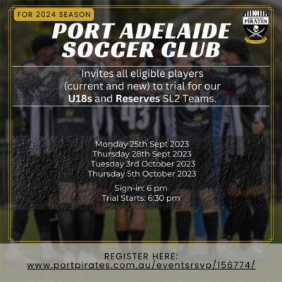 Read more about the article Port Adelaide Pirates Soccer Club Trials Australia
