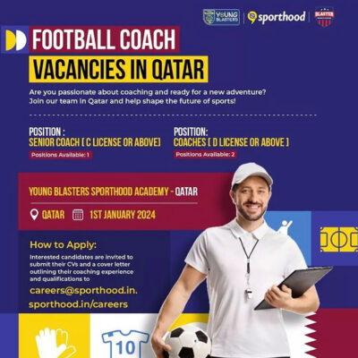 Sporthood Hiring - Football Coach Vacancies In Qatar