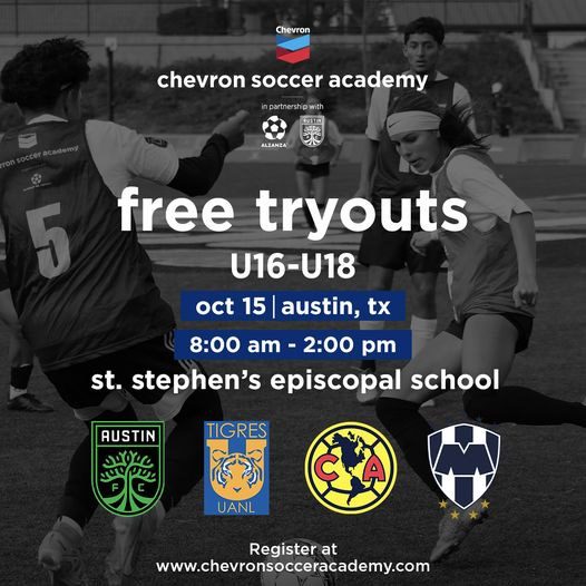 Read more about the article Chevron Soccer Academy U18 tryouts in Austin, USA