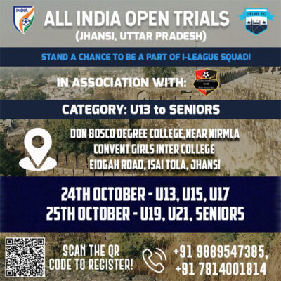 Read more about the article Delhi FC Open Trials, Jhansi, UP