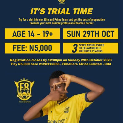 Read more about the article F8 Ballers Africa Football Trials, Nigeria