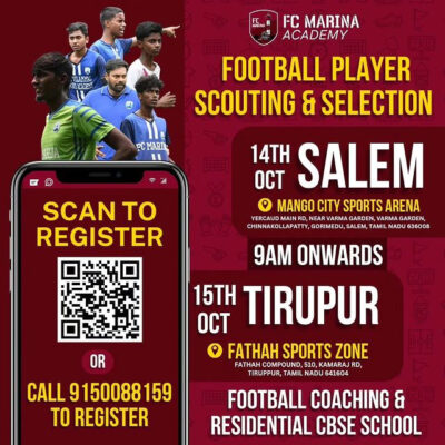 Read more about the article FC Marina Academy Scouting & Selection, Tamil Nadu