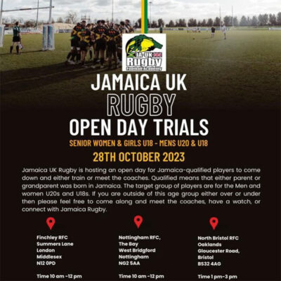 Read more about the article Jamaica UK Rugby Open Day Trials, London