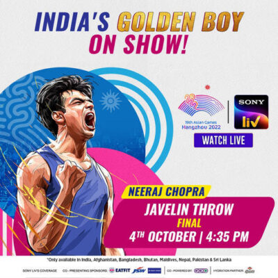 Read more about the article Catch Neeraj Chopra action at the final of the javelin throw Asian Games tomorrow.