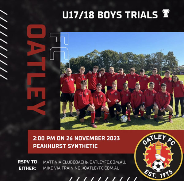 You are currently viewing Oatley Football Club Trials, Sydney Australia