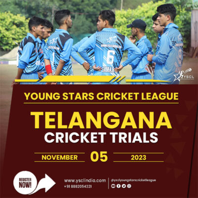 Read more about the article Young Stars Cricket League Telangana Trials