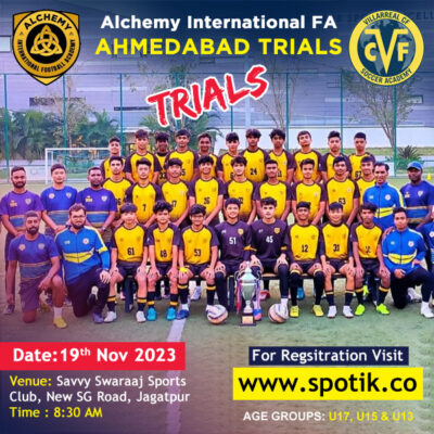 Read more about the article Alchemy International Football Academy Trials, Ahmedabad