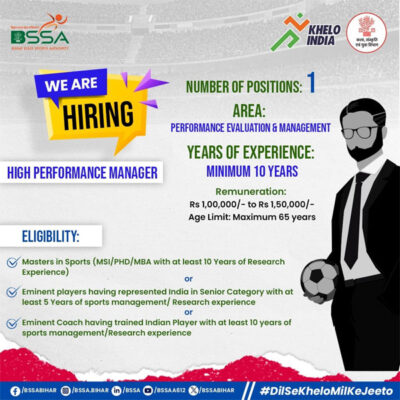 Read more about the article Bihar State Sports Authority Hiring High Performance Manager