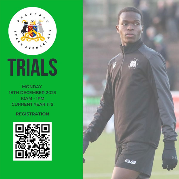 Read more about the article Bradford Park Avenue Academy Trials, England