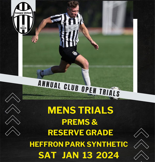 Read more about the article Coogee United FC Men’s Trials, Australia