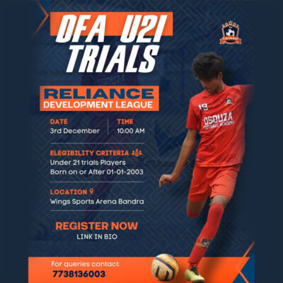 Read more about the article D’souza FA Reliance Development League Trials, Mumbai