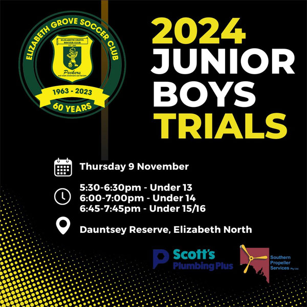 You are currently viewing Elizabeth Grove Junior Soccer Club Trials, Australia