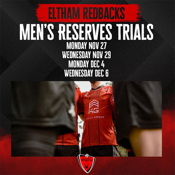 Read more about the article Eltham Redbacks Football Club Trials, Melbourne