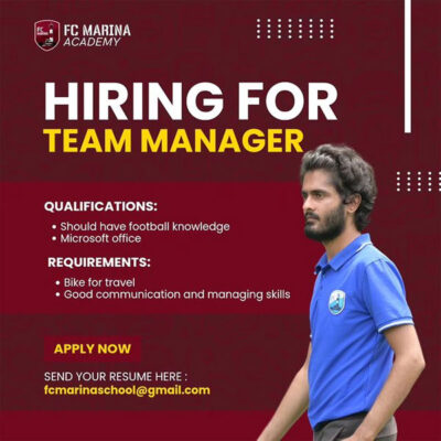 Read more about the article FC MARINA Football Academy Hiring Team Manager