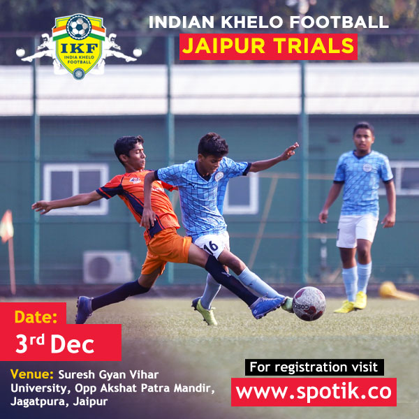 Read more about the article India Khelo Football Jaipur Trials, Rajasthan