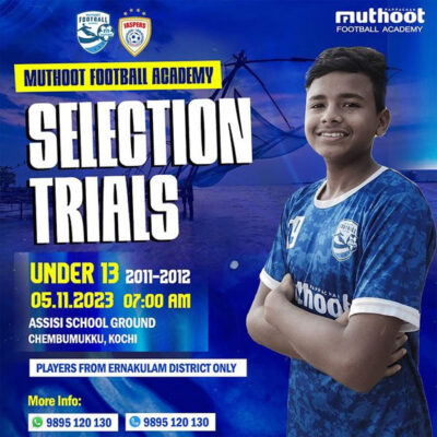Read more about the article Muthoot Football Academy Trials, Ernakulam