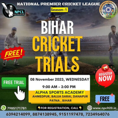 Read more about the article National Premier Cricket League Trials, Patna