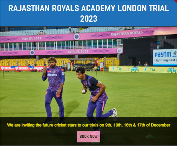 Read more about the article Rajasthan Royals Cricket Academy Trials, London