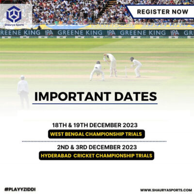 Read more about the article Shaurya Sports Cricket Trials, Hyderabad & Kolkata