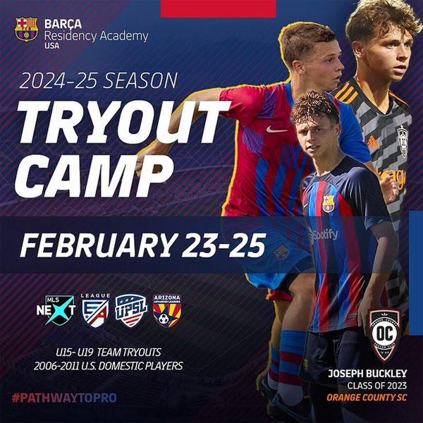 Read more about the article Barca Residency Academy USA Tryout Camps