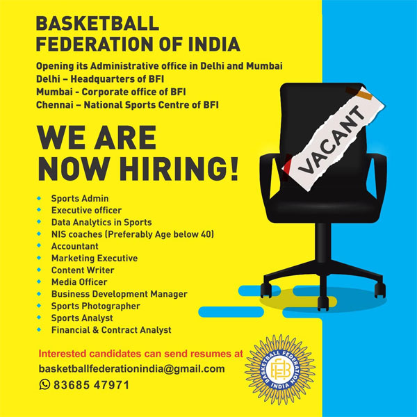 Read more about the article Basketball Federation of India Hiring