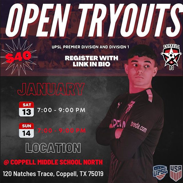 You are currently viewing Coppell FC Semi Pro Tryouts, Texas, USA