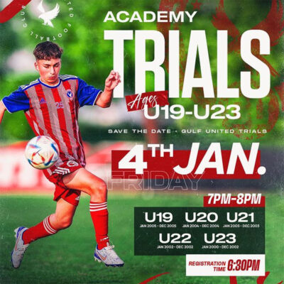 Read more about the article Gulf United FC Trials, UAE
