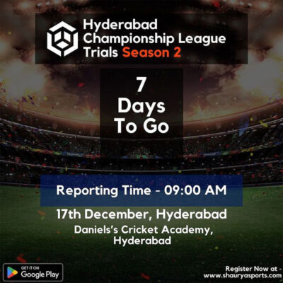 Read more about the article Hyderabad Cricket Championship League Trials Season 2