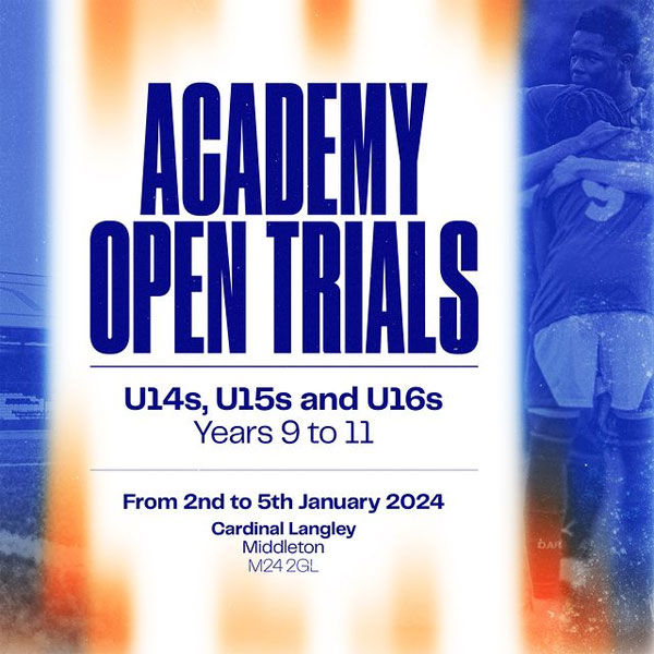 Read more about the article Oldham Athletic FC Trials, Manchester, England