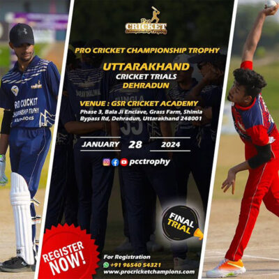 Read more about the article Pro Cricket Championships Trophy UTTARAKHAND Trials