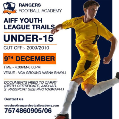 Read more about the article Rangers Football Academy AIFF Youth League Trials, Vadodara