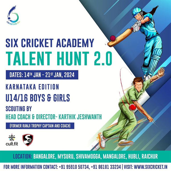 Read more about the article SIX Cricket Community Talent Hunt, Karnataka